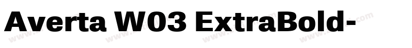 Averta W03 ExtraBold字体转换 Averta W03 ExtraBold字体转换